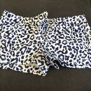 Cheetah / leopard print jcrew shorts